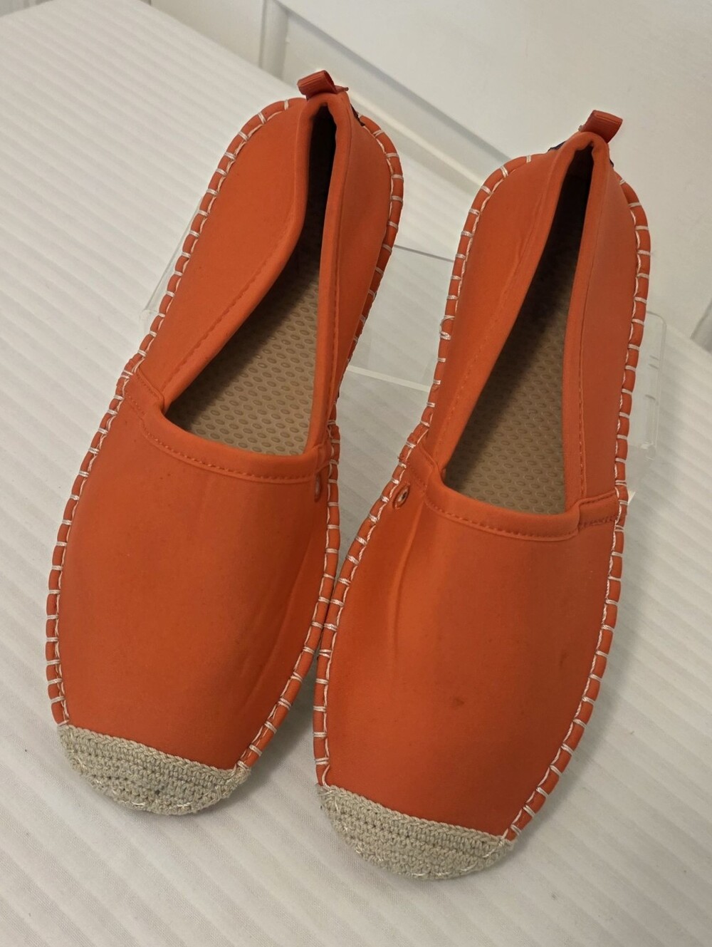 Sea Star Women's Orange Beachcomber Espadrilles - Beachwear Size 9, Colorful